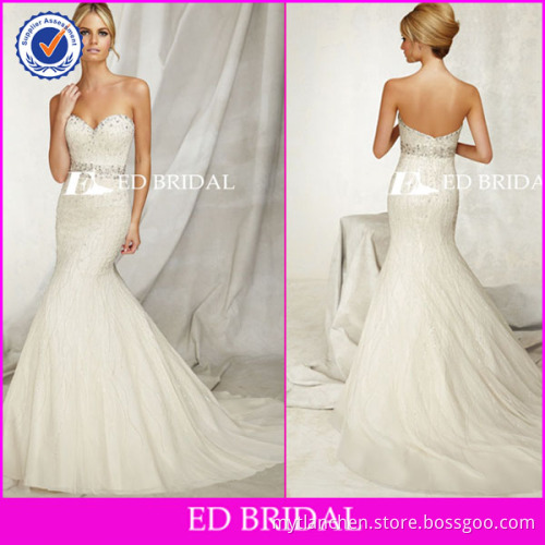 GW09133 Chiffon beaded sequins royal blue and white wedding dresses